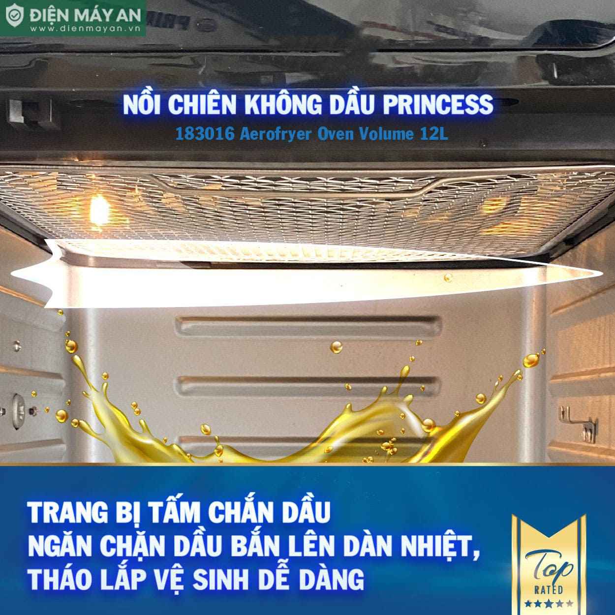 Nồi Chiên Không Dầu Đa Năng Princess 12L 